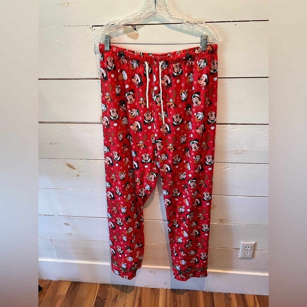 Disney Christmas  Pajama Pants, size XL, The Smocked Dog boutique, see desc. EUC